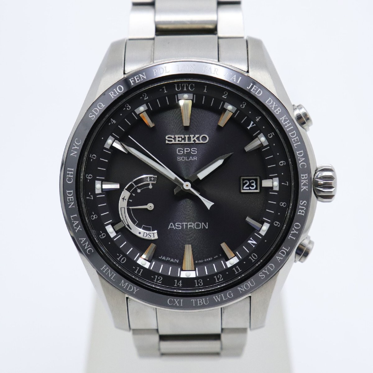 時計 SEIKO ASTRON 8X22-0AG0-2 SEIKO ASTRON Seiko Astron 8X22 0AG0 2 Solar GPS Black Dial Date