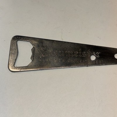 Braumeister ''Milwaukee's Choicest Beer'' Vintage Steel Bottle Opener 4''
