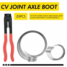 20X Small Large Axle CV Joint Boot Adjustable Crimp Clamps Clamp Pliers Tool EXD