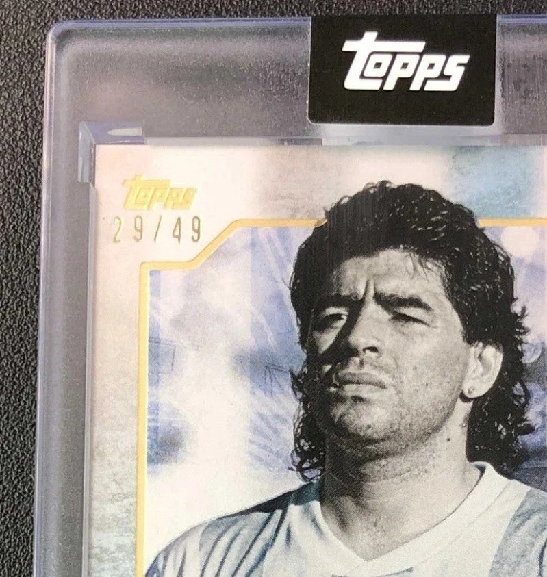 Diego Maradona 2025 Topps Leyendas Argentinas Azul 29/49 Foto 3 de 3