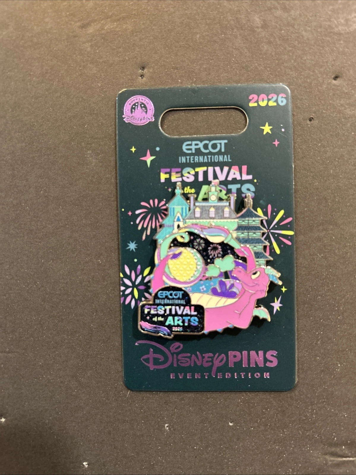 Disney Parks Epcot Festival Of The Arts 2026 Figment Pavilions LE 6000 Pin
