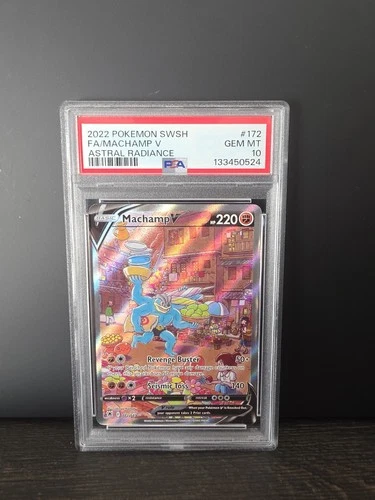 Machamp V (Alternate Full Art) 172/189 Swsh10: Astral Radiance Holo PSA 10