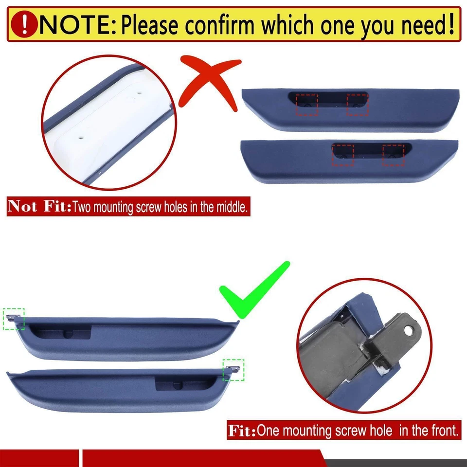 2Pcs Front LH RH Door Armrest Blue for 1990-94 Chevrolet GMC C/K 1500 2500 3500 Foto 2 de 4