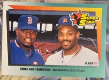 1992 Fleer Mo Vaughn/Cecil Fielder #705 Boston Red Sox