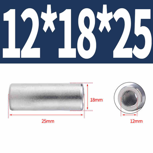 Tuercas de conexión redondas largas 304 separadores de rosca de acero inoxidable M12/M14/M16/M20 - Imagen 18 de 39