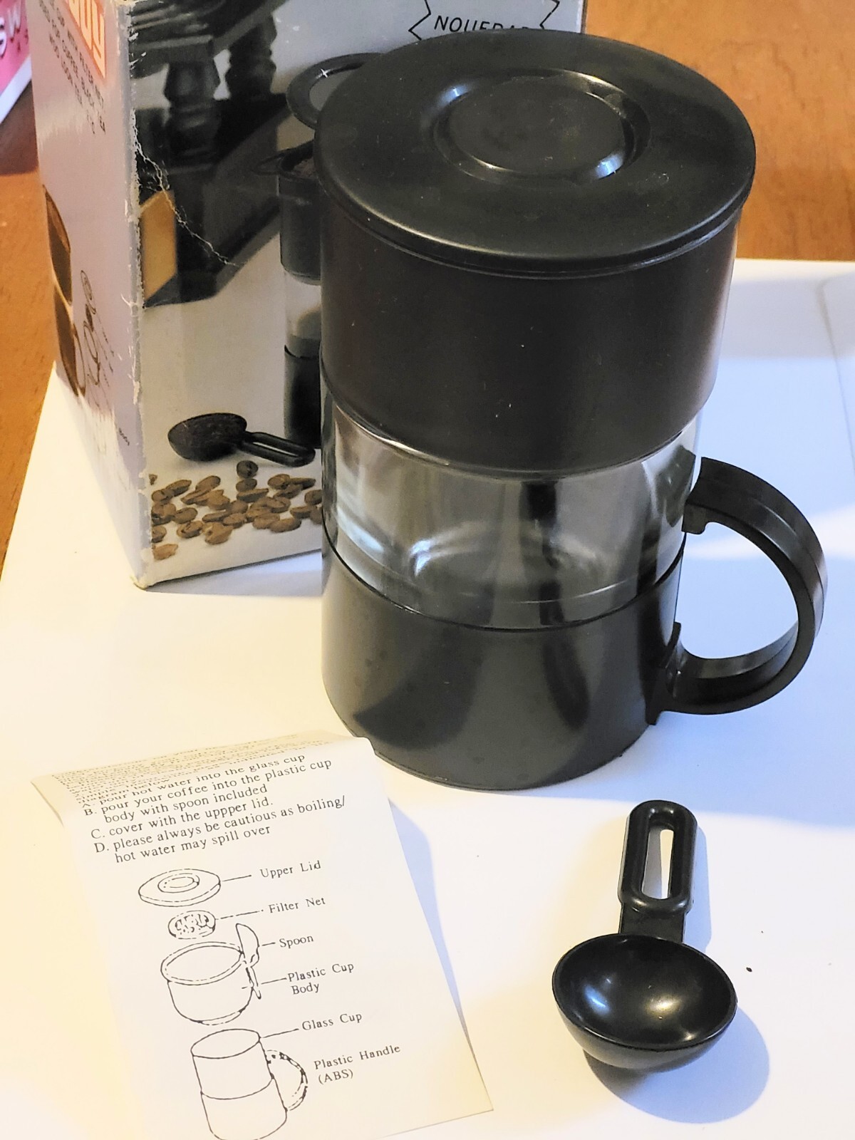 Enjoy Nouedad Compact Drip Coffee Tea Maker and Mug, Single Serve Home