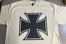 WW2 WWII German Military IRON CROSS EK1 EK2 medal award t shirt Biker Motorcycle