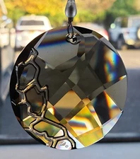 Swarovski 2010 SCS Smoky Quartz Earth Window Ornament Membership Gift BRAND NEW