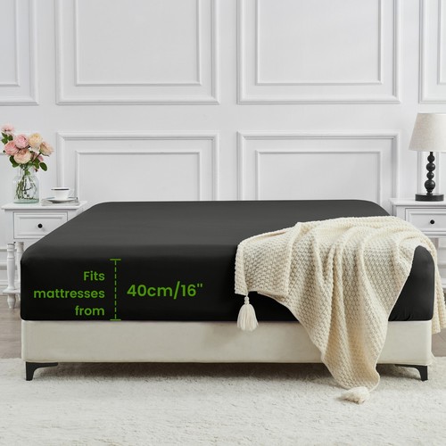 2000TC Hiqh Quality Bamboo Sheet Set S/KS/D/Q/King Ultra Soft Breathable Bed Set - Picture 20 of 76