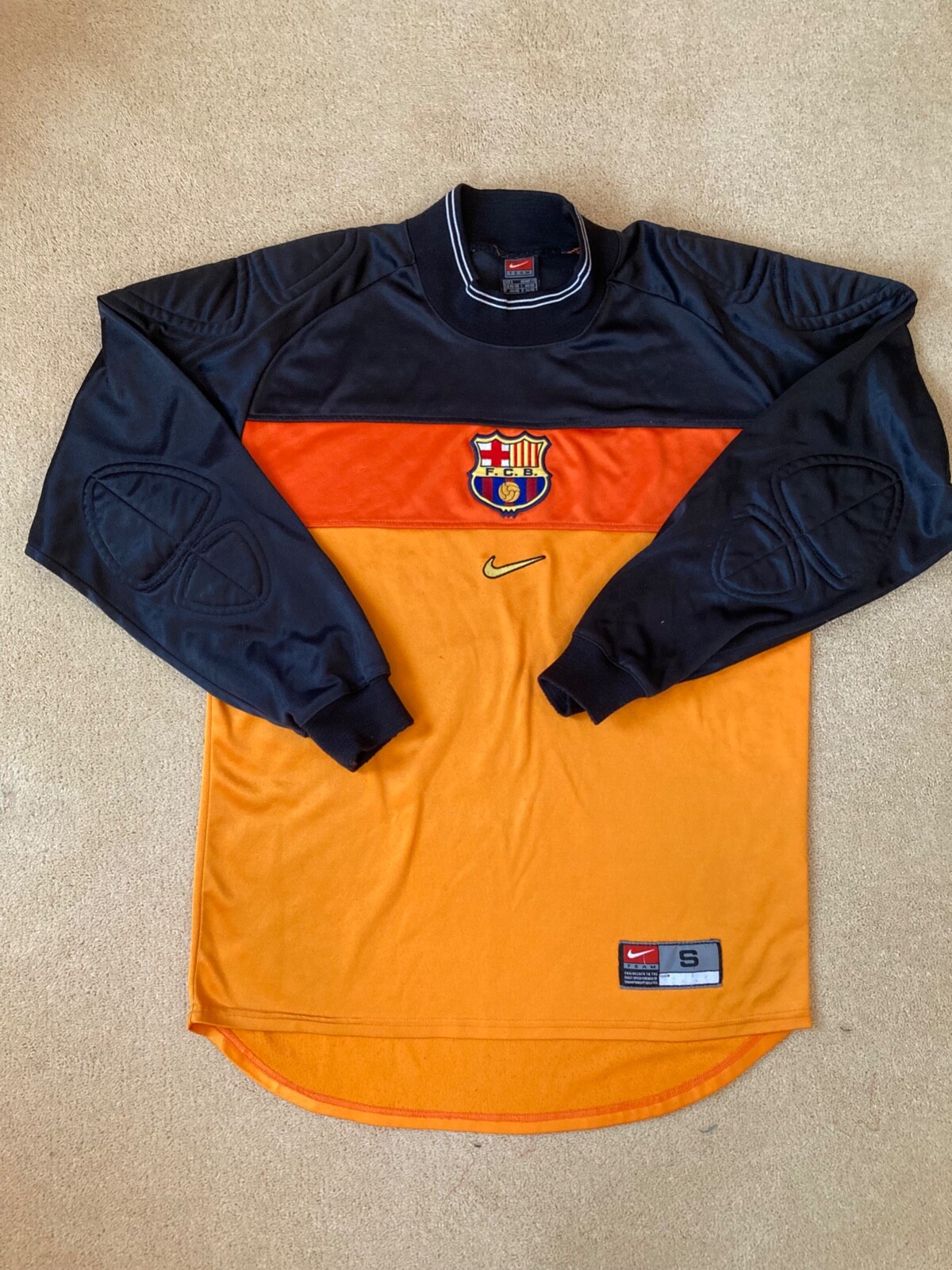 Nike Barcelona Goal Keeper Shirt Used eBay