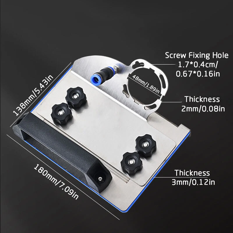 Soporte amoladora angular 45° herramienta bisel de corte ajustable azulejos de cerámica madera Foto 4 de 4