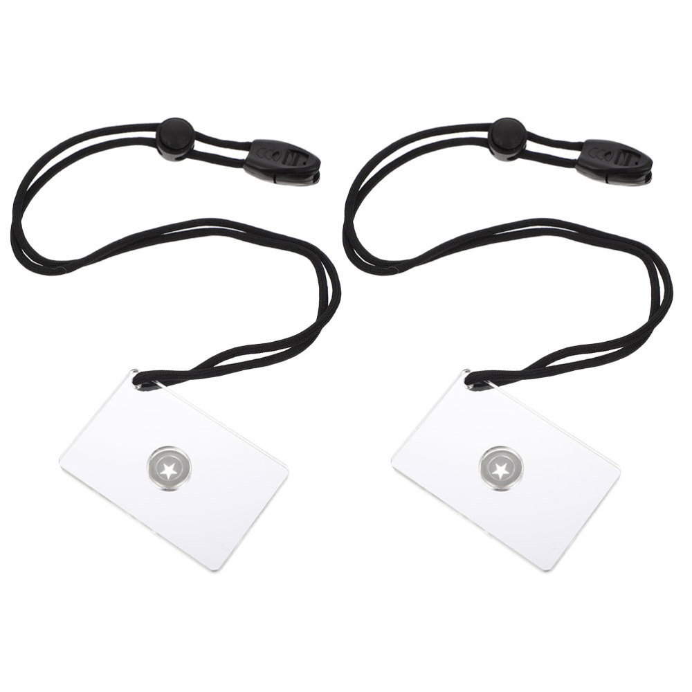 2 Pcs Camping Gear Signal Mirror Outdoor Kayak Signaling