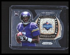 2014 Teddy Bridgewater Rookie Card Panini Prizm Class Rings Die-Cut #CR2 Vikings