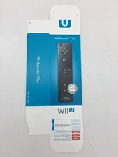 DISPLAY BOX - Black Wii U Motion Plus Remote Controller 