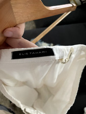 elie tahari linen pants