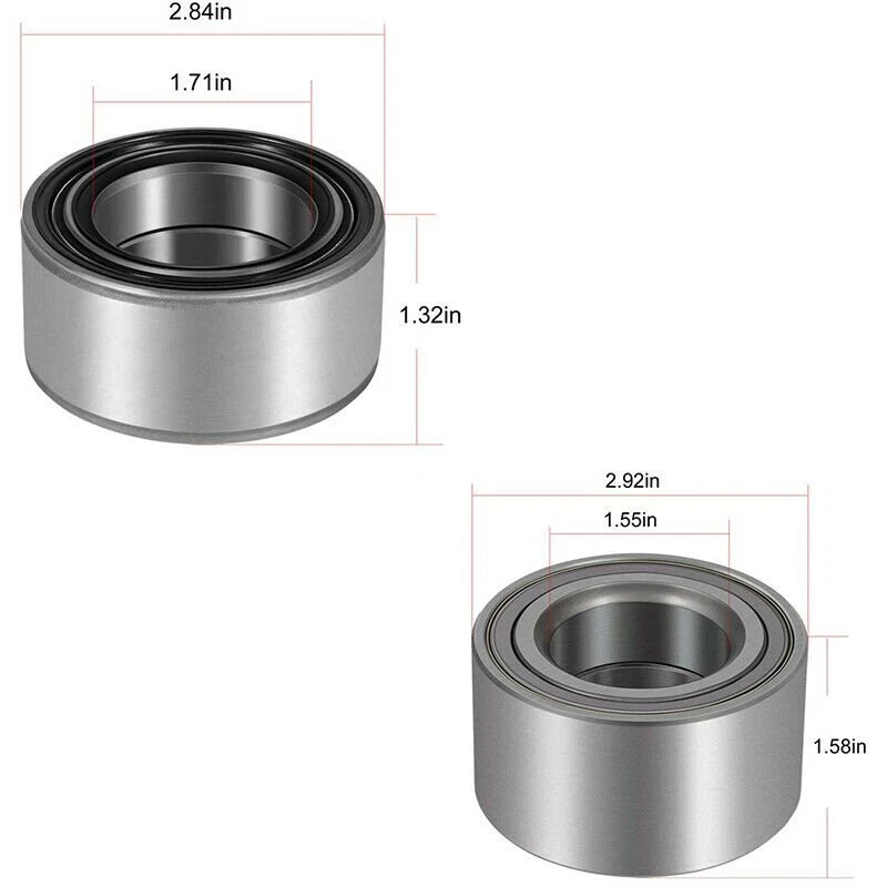 Rodamientos de rueda delanteros y traseros para Polaris RZR S 800, 2010 2011 2012-2014 los 4 Foto 3 de 4