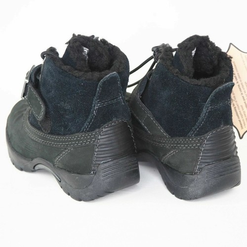 Timberland Mallard Winter TODDLERS Boots Snow Black Vintage Suede 91835 Size 12 - Picture 9 of 12