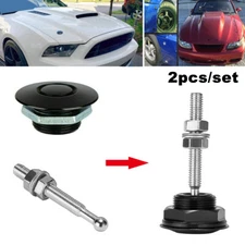 Push Button Quick Release Hood Bonnet Pins Lock Clip Car Bumper Latch