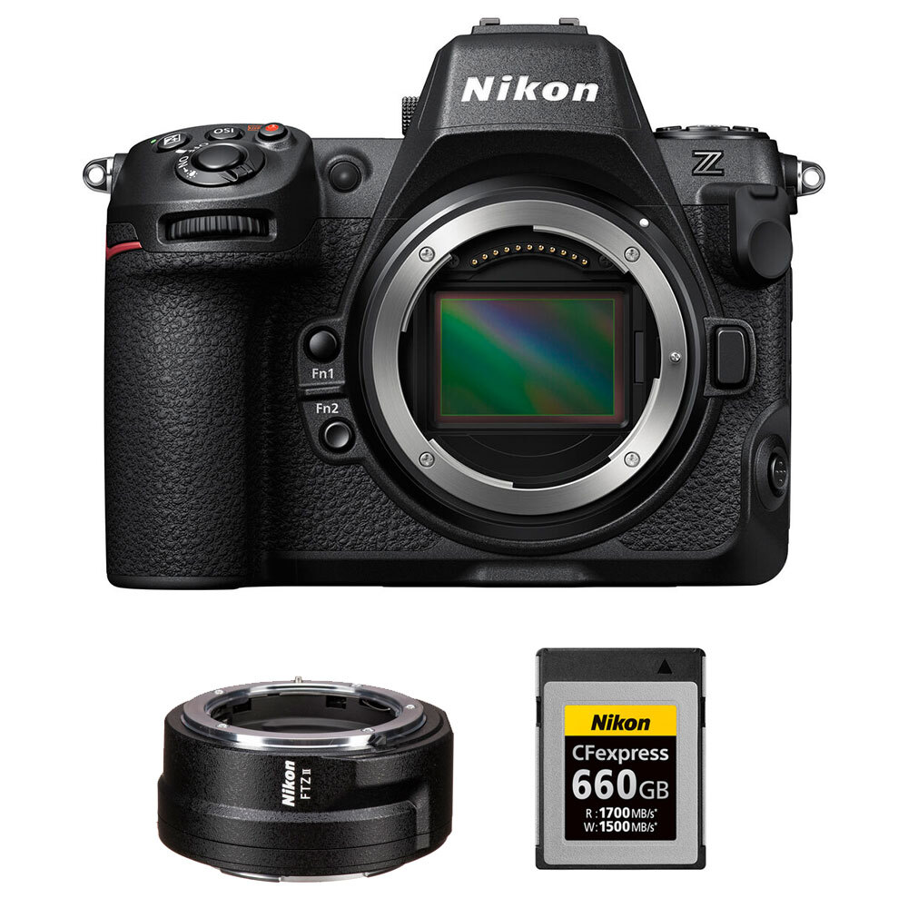 Беззеркальный фотоаппарат Nikon Z8 (1695) в комплекте с картой памяти и адаптером для крепления