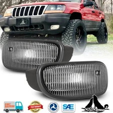 Fog Lights for 1999-2003 Jeep Grand Cherokee Driving Bumper Lamps Left+Right