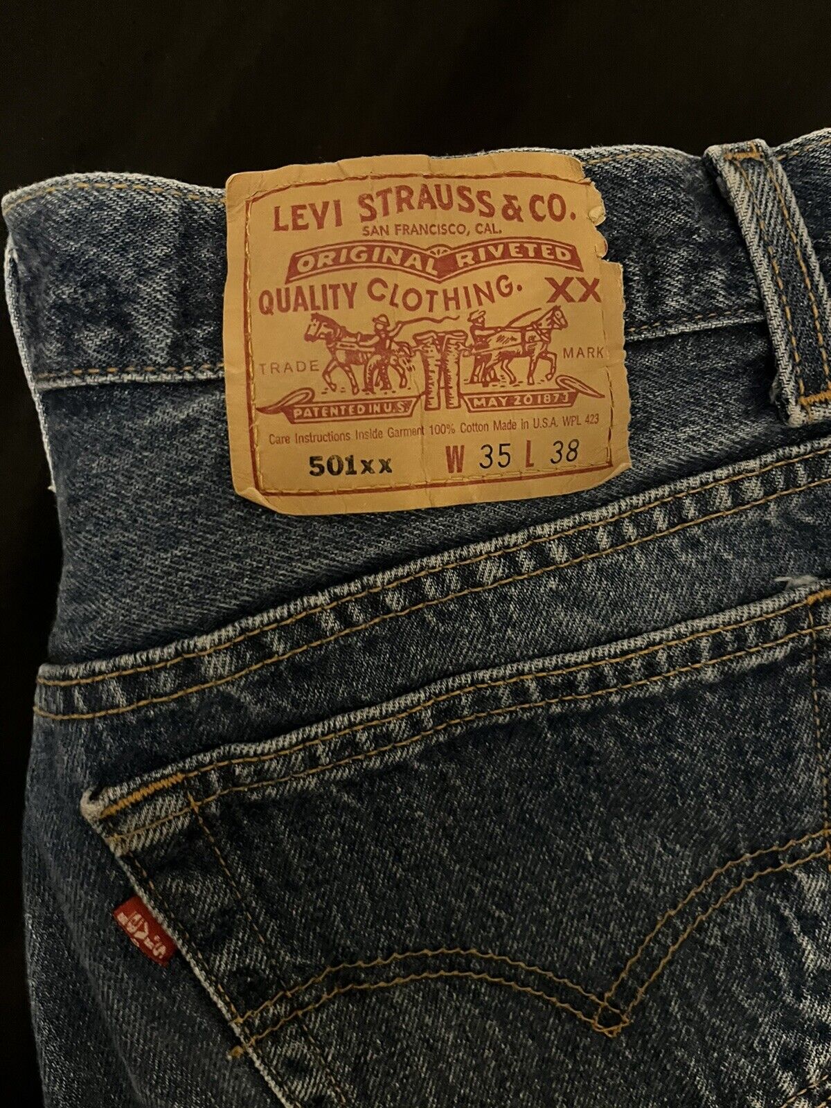 vintage levis 501xx made in usa 35x38 | eBay