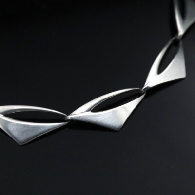 ヴィンテージシルバーペンダント WARMIND STERLING DENMARK Rare Poul WARMIND Denmark Sterling Modernist Necklace