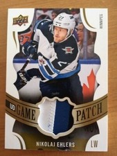 2018-19 Upper Deck Hockey Game Patch GJ-NE Nikolaj Ehlers Serie 1 (13/15)
