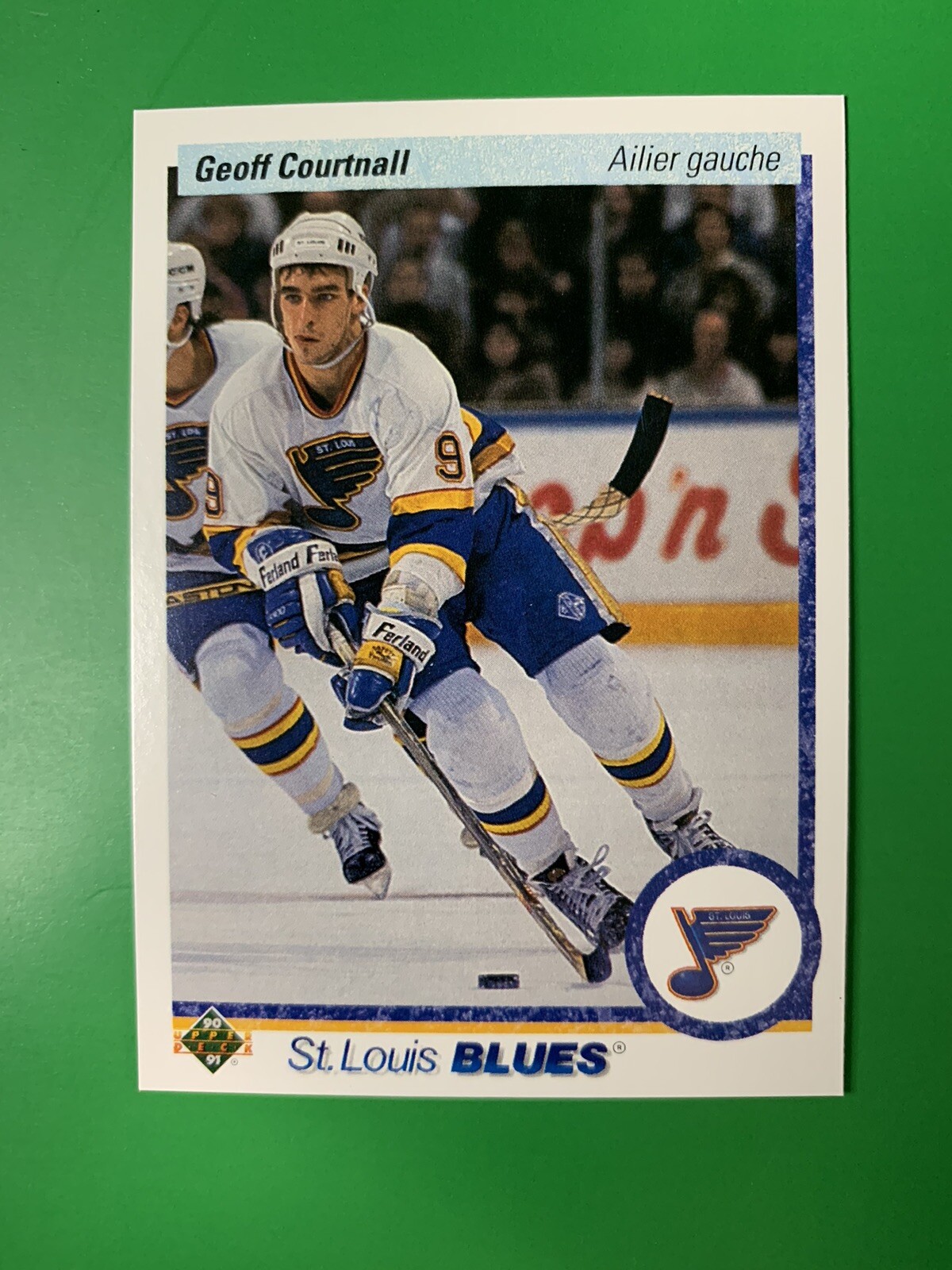 1990-91 Upper Deck French Geoff Courtnall St. Louis Blues #438 