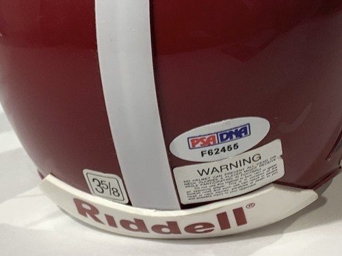 Bart Starr signed Alabama Mini Helmet riddell bama crimson tide psa dna coa - Picture 5 of 12