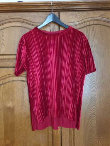 Karol Damen Shirt Basic Bordeauxrot Streifen Frühling/Sommer Mode Fashion Gr. M - Bild 1 von 8
