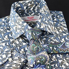 Paisley Printed Designed Business Smart Dress Shirt For Both Casual Formal