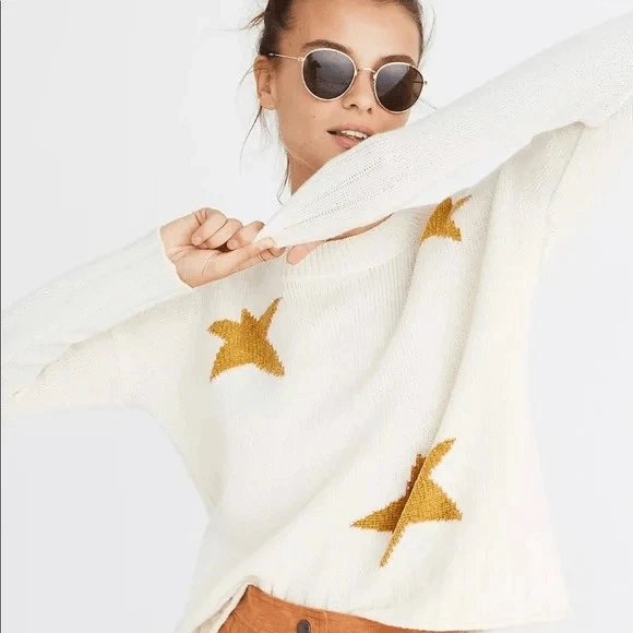 Cream merino deals wool sweater