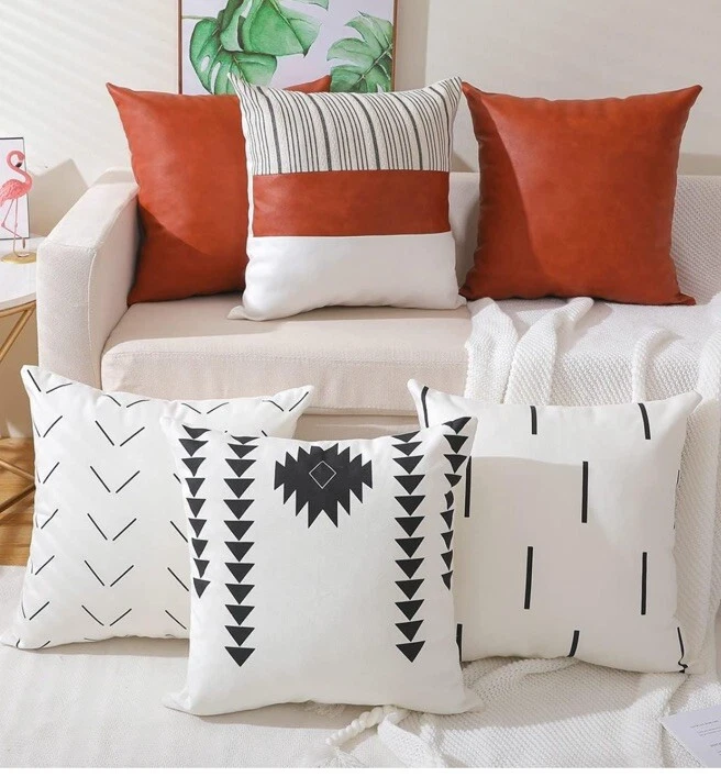 Boho Set Of 6 18*18 Throw Pillow Covers