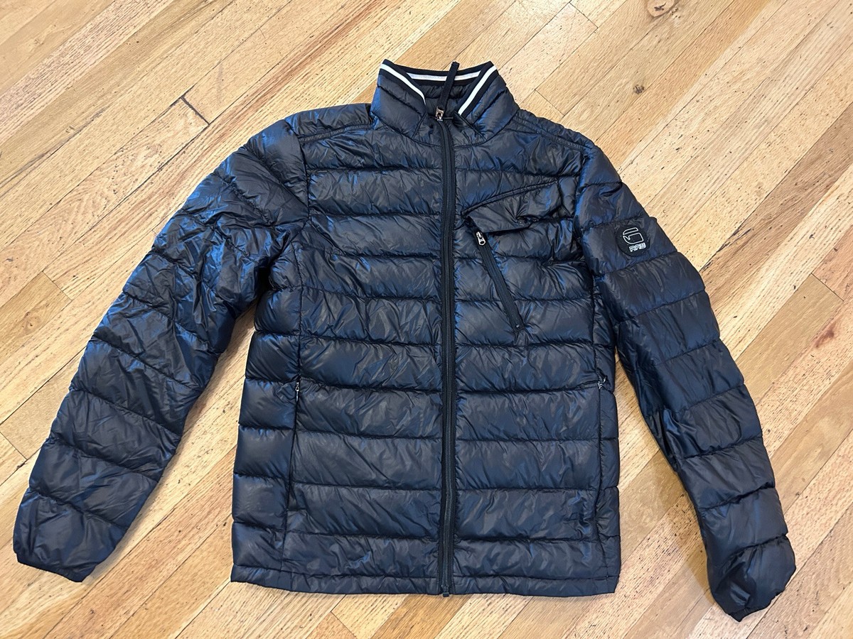 G-Star Raw Revend Down Jacket Womens Med Duck Down Black Full Zip 