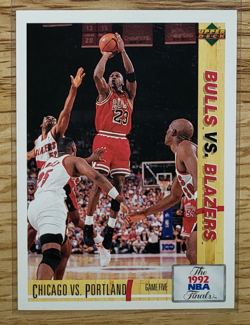 Michael Jordan 91 92 UPPER DECK NBA FINALS/PLAYOFF EUROPEAN 3 CARD SPECIAL  #1...