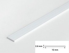 PVC Flat Bar in Multiple Sizes, 2.5 metre Black & White trim architrave  Durable