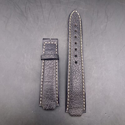 Genuine Longines 20mm Leather Cuir Veritable Strap 10mm Ends Made In France