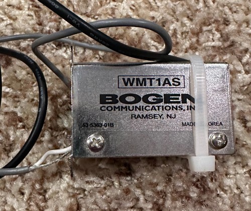 Bogen WMT1AS Input Line Matching Transformer w/ Speaker Level Signal Adapter - Picture 2 of 4