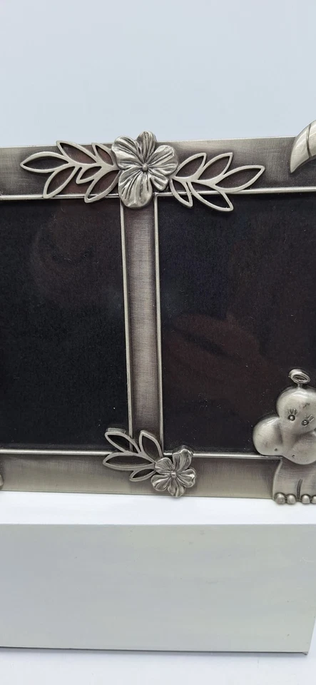 Fetco Child Photo Frame Metal Giraffe Toucan Hippo 2 photos 3 x 4 1/4 - Image 3 of 4