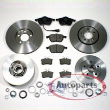Bremsscheiben 288 mm + 245 mm Beläge Radlager vorne hinten für Audi A4 [B5]