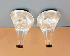 50  s Vintage Clear Lucite Screw on Heels Heels Only 