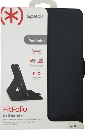 Speck StyleFolio Slim Cover Case Stand Anti Scratch For iPad Mini 1,2,3 - Black - Picture 6 of 7