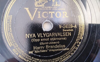 Harry Brandelius 78rpm Single 10-inch Victor Records #V-24119 Nya