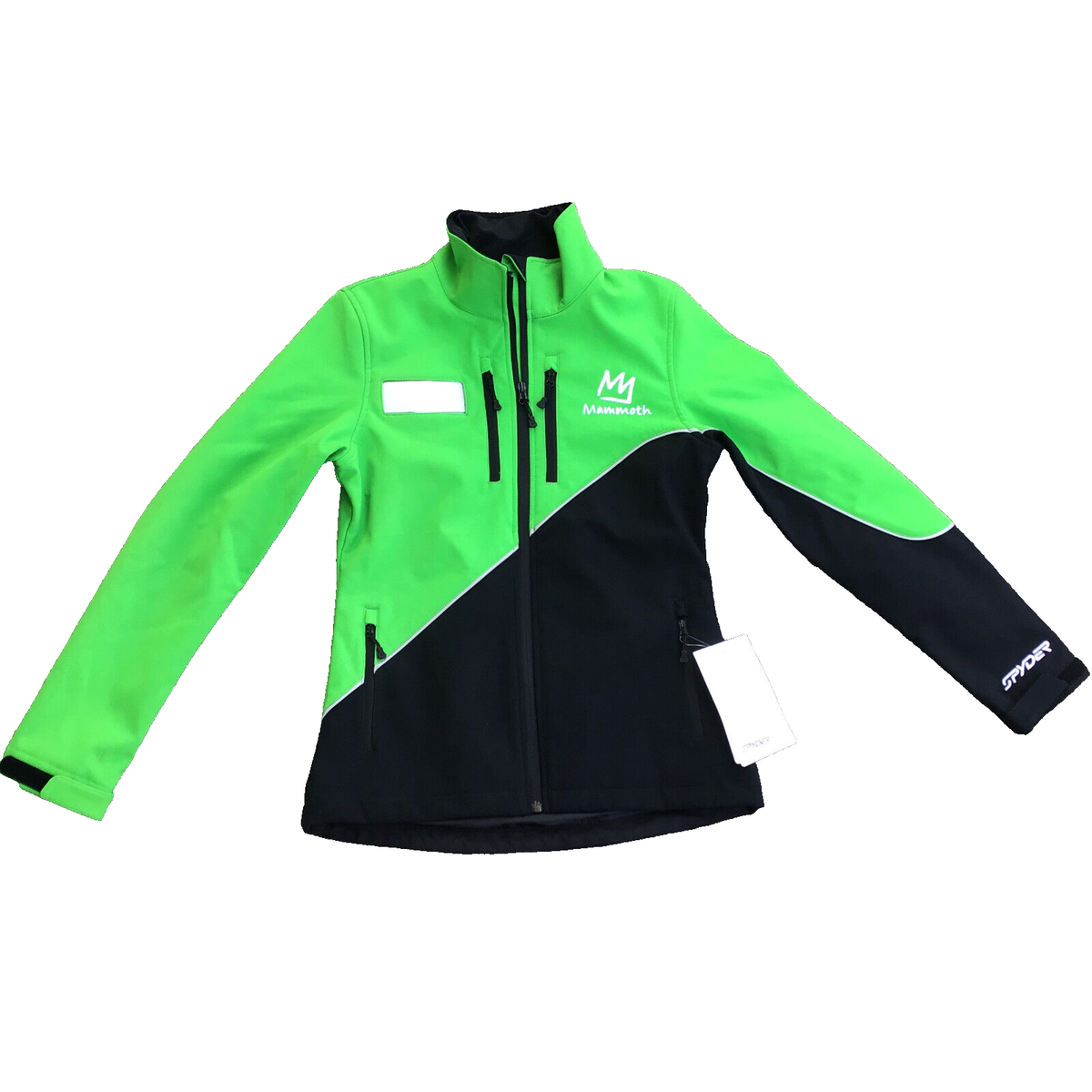 Spyder Mammoth Women Jacket Size 6 Small Green Black Zip Up | eBay