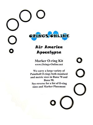 #ad Air America High Pressure Regulator Paintball O ring Kit x 4 rebuilds kits $13.45