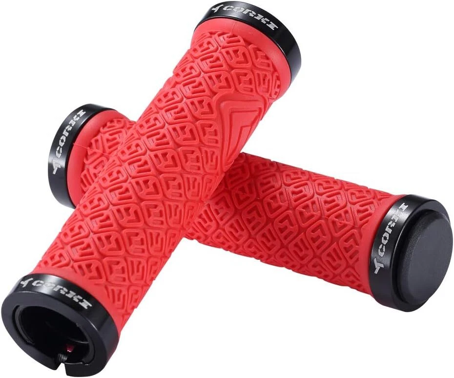 Punhos de mountain bike, trava dupla em alças de guidão de bicicleta para MTB, downhill - Imagem 3 de 4