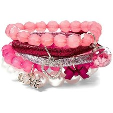 Justice Valentine's Stretch Bracelets - 5 Pack