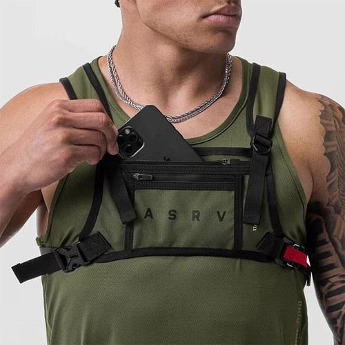Design impermeabile design petto borse unisex borsa multifunzione gilet vita confezioni maschio - Foto 11 di 25