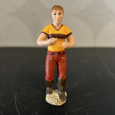 Schleich 13459 - Girl Farm Life, Orange, Red, 2010 - retired rare