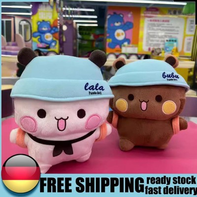 20cm Bubu And Dudu Cartoon Panda Bear Doll Anime Soft Plush Doll for Kids Gifts